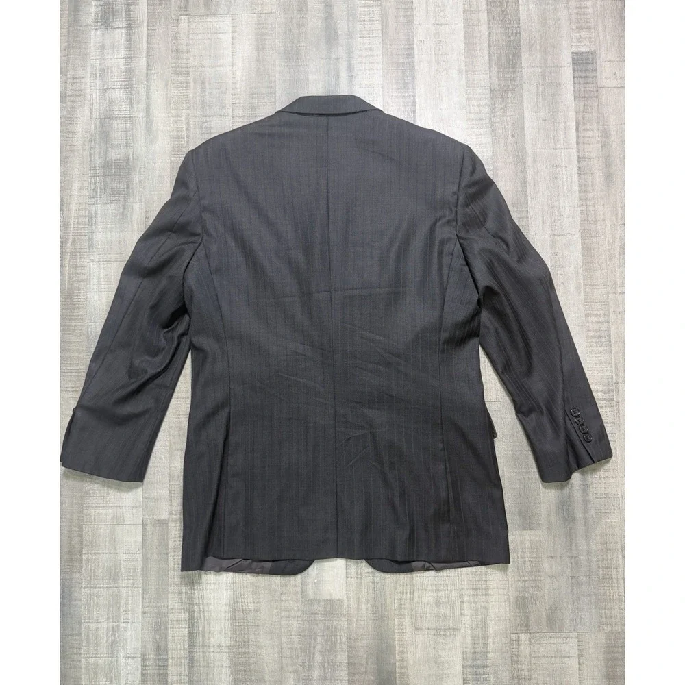 VTG Brooks Brothers 2 Button Blazer Mens 40R Black  100% Wool Jacket Made In USA